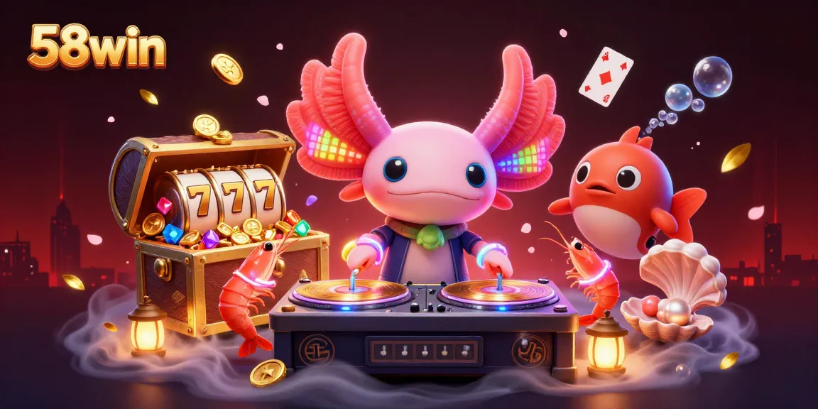 Engage with the thrilling 58win online casino experience featuring vibrant characters and dynamic gaming elements.