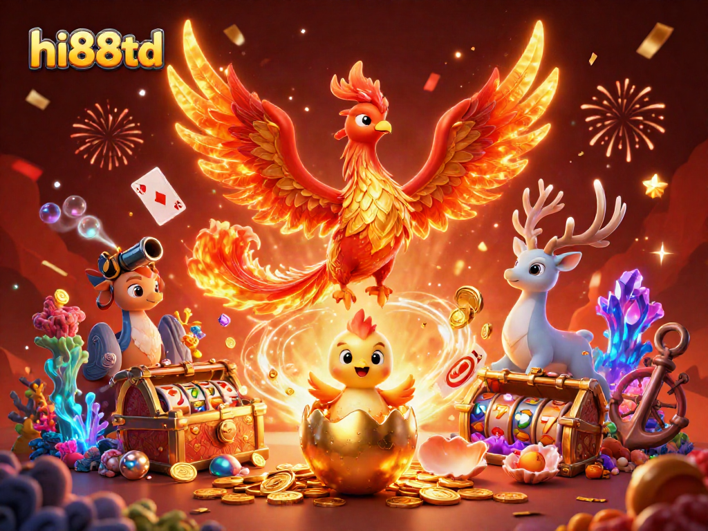 Experience the excitement of hi88td with vibrant casino game visuals and mystical elements.