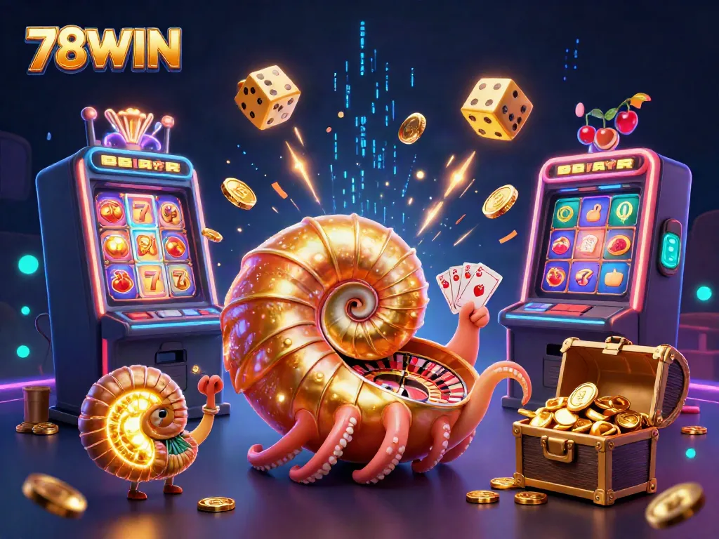 Engage with the exciting features of 78WIN, showcasing vibrant casino elements and dynamic gameplay.