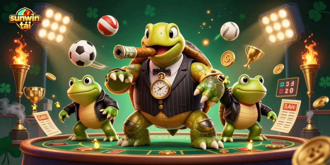 Engage with thrilling gameplay at sunwin tải, featuring vibrant 3D characters in a rich casino setting.