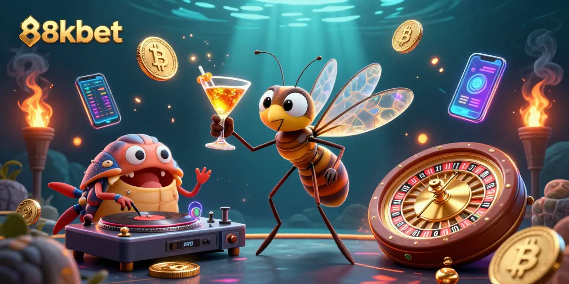 Engage with 8xbet's thrilling gaming experience featuring entertaining characters and vibrant casino elements.