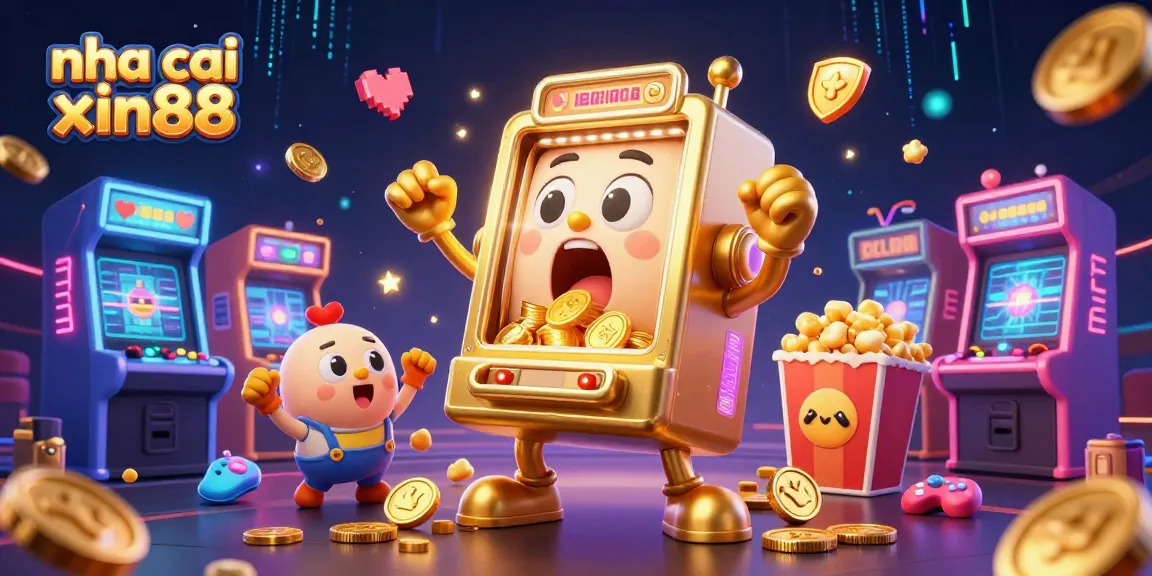 Engage winning players at nha cai xin88 with dynamic slot machine celebration and vibrant casino elements.