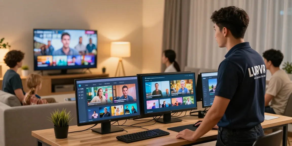 Trusted IPTV UK service provider demonstrating quality streaming and customer satisfaction in a local family's home.