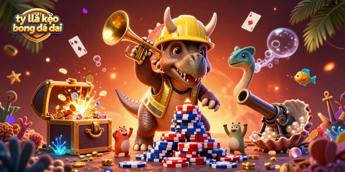 Explore the tỷ lệ kèo bóng đá nhà cái with vibrant characters celebrating in a dynamic casino-themed scene.