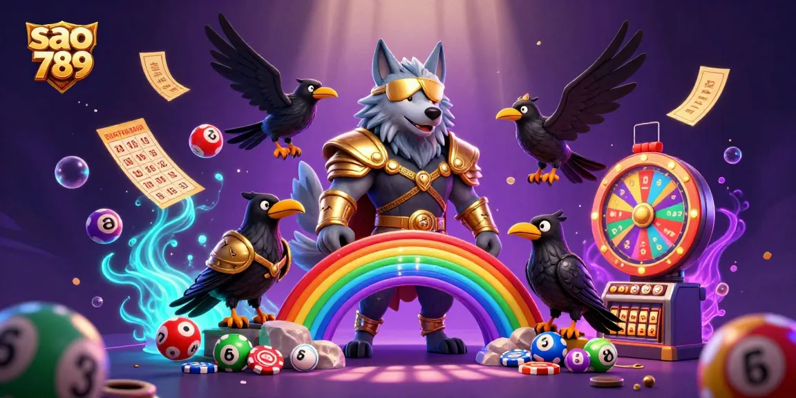 Sao 789 features a vibrant 3D illustration showcasing a mythological scene with casino elements, enticing players to engage.