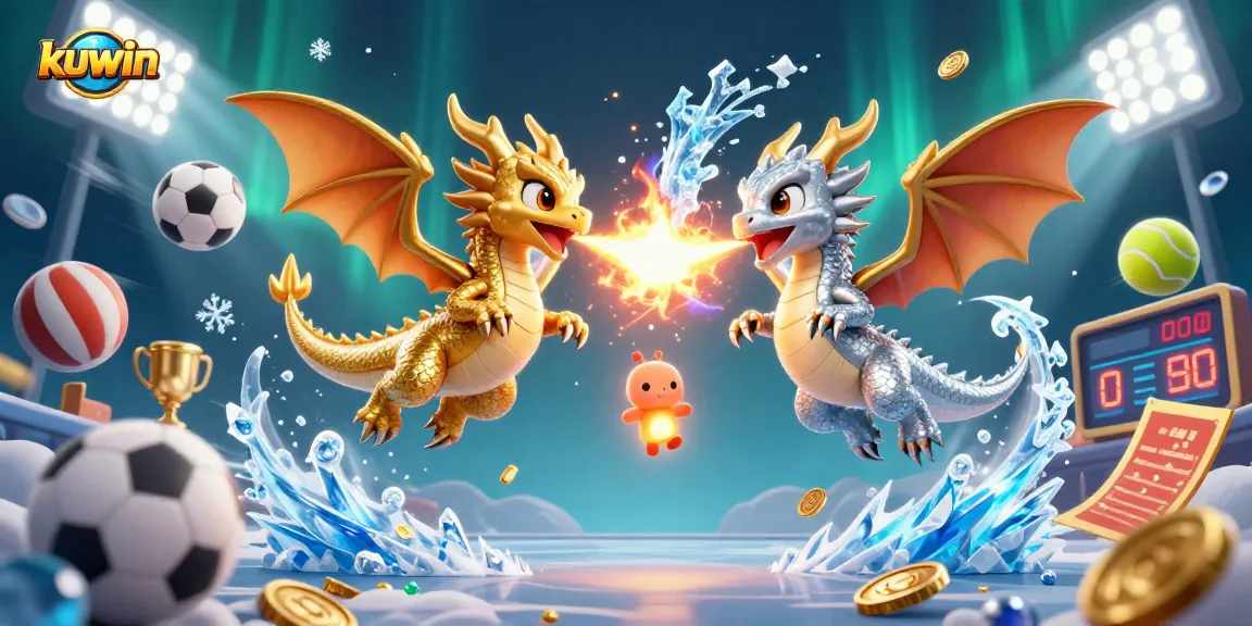 Kuwin empowers players with its thrilling online gaming experience combined with fiery and icy dragon action.