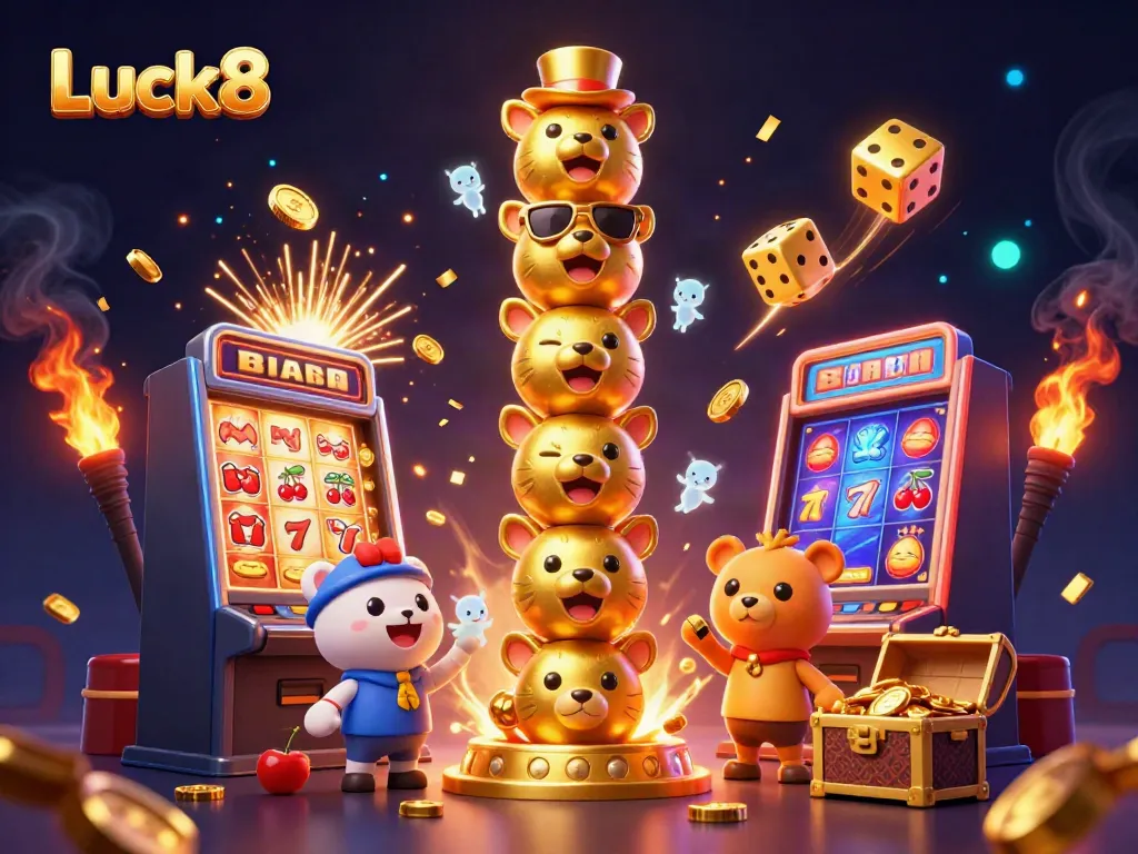 Engage with Luck8's vibrant casino universe filled with dynamic gaming elements and treasures.