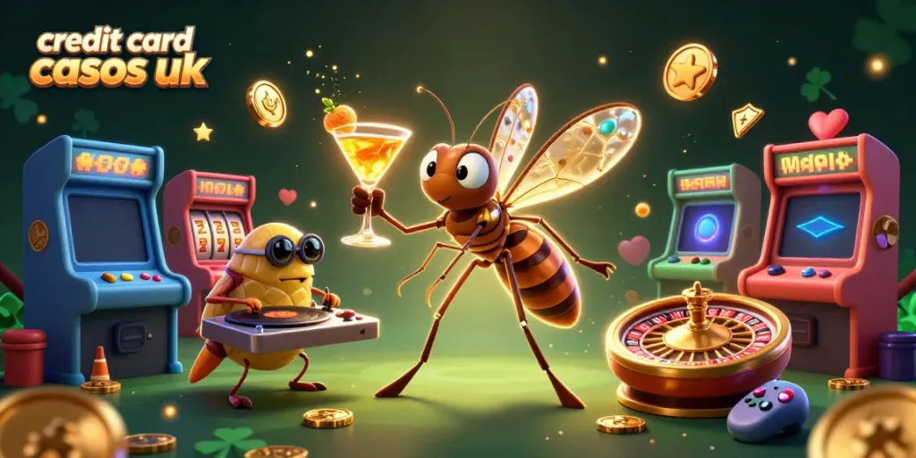 Enjoy the vibrant energy of credit card casinos uk with a lively casino mascot in action.
