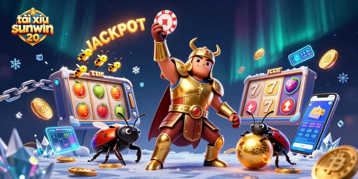 Engage with tài xỉu sunwin 20 by witnessing a victorious beetle in a dazzling casino setting.