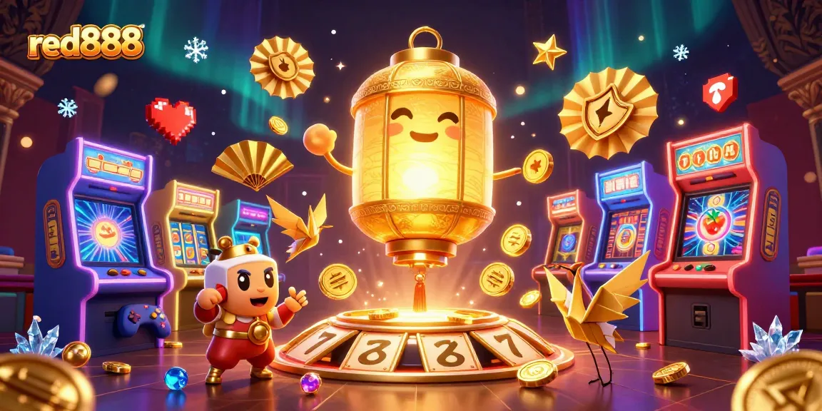 Engage in thrilling gameplay with red888 at a vibrant casino inspired by golden lantern traditions.