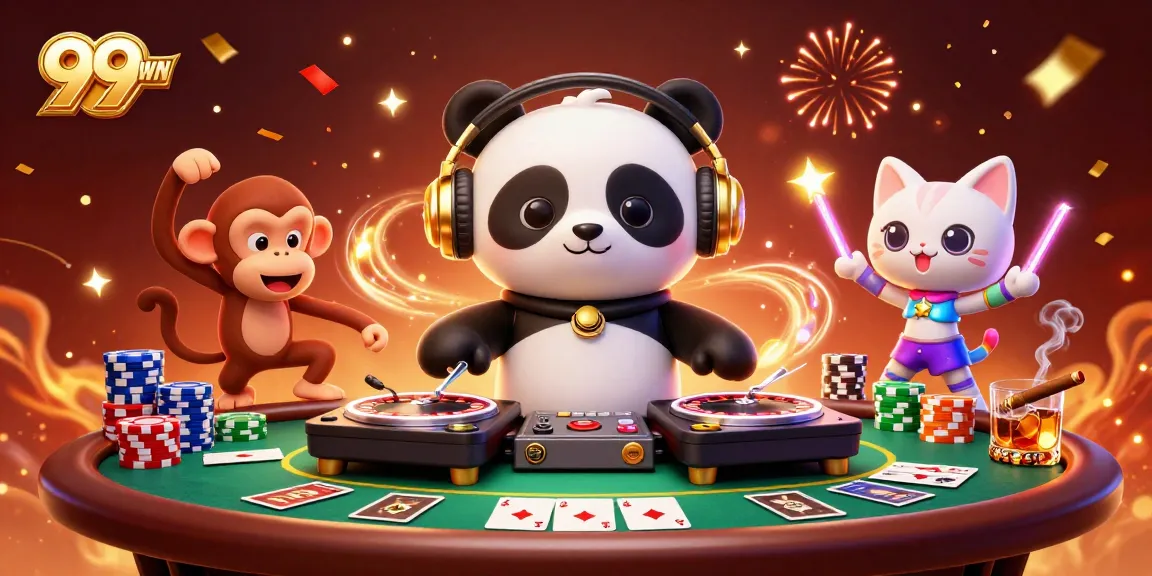 Experience thrilling wins at 99WIN with vibrant gaming action and colorful characters.