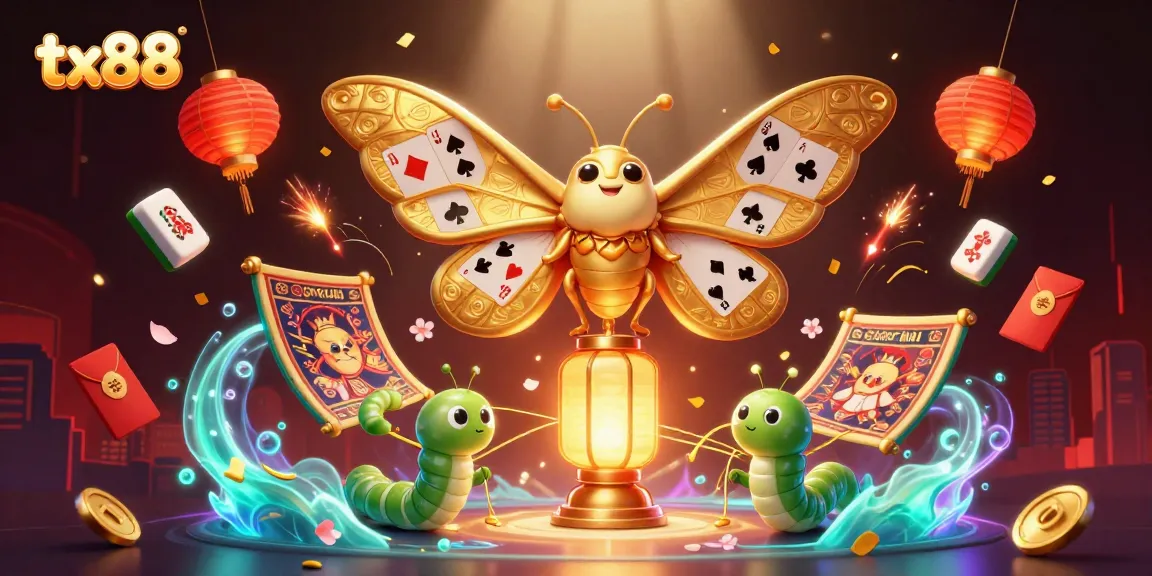 tx88 captivates with a cartoon atlas moth and casino-themed visuals, weaving luck into every spin.