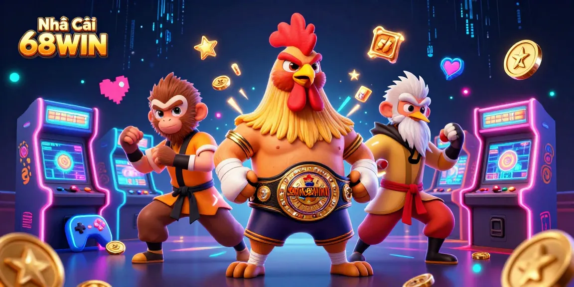Experience winnings at Nhà Cái 68WIN with vibrant 3D casino action and engaging game visuals.