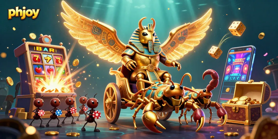 phjoy gamers win big with colossal scarab beetle and dynamic casino scenes
