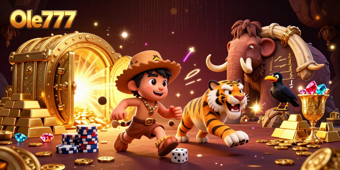 Ole777 invites players to enjoy a thrilling prehistoric casino experience with dynamic elements.