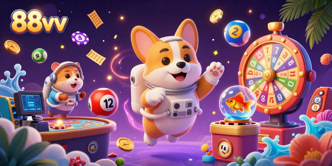 Experience thrilling gaming excitement at 88vv casino with playful characters and vibrant activities.