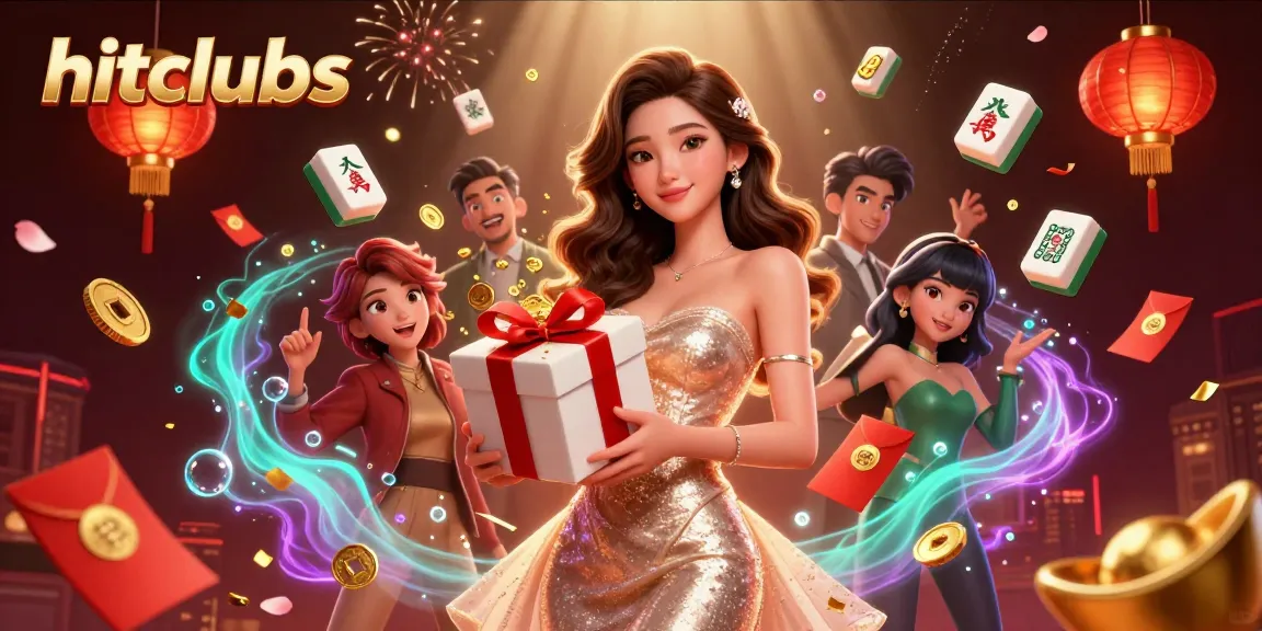 Engage in winning strategies at hitclubs featuring a festive Lunar New Year casino scene filled with gold and fortune.