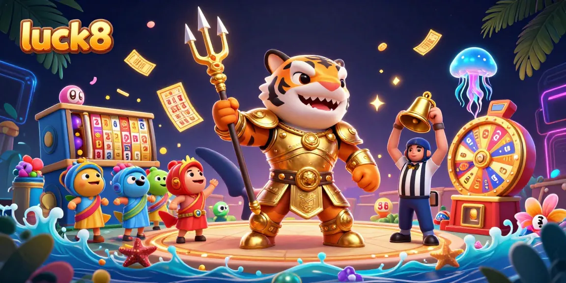 Engage with luck8 to win big in an underwater casino adventure featuring a fierce tiger shark.