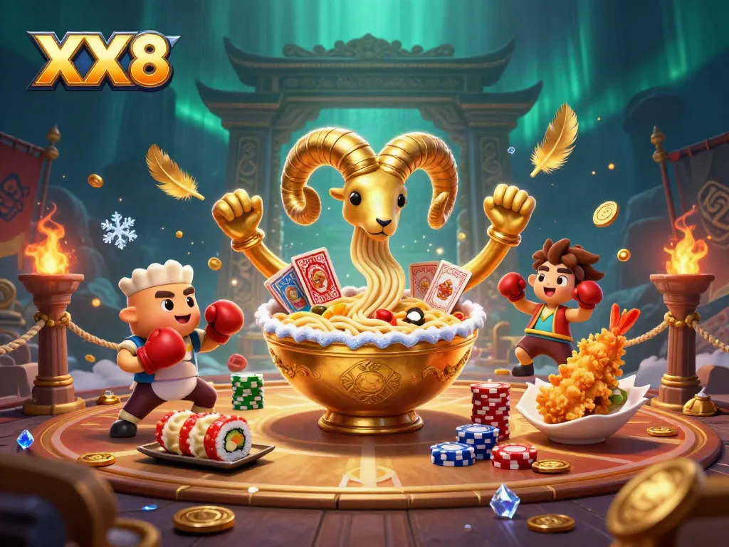 Engage with the immersive XX8 online casino experience featuring dynamic characters and vibrant gaming elements.