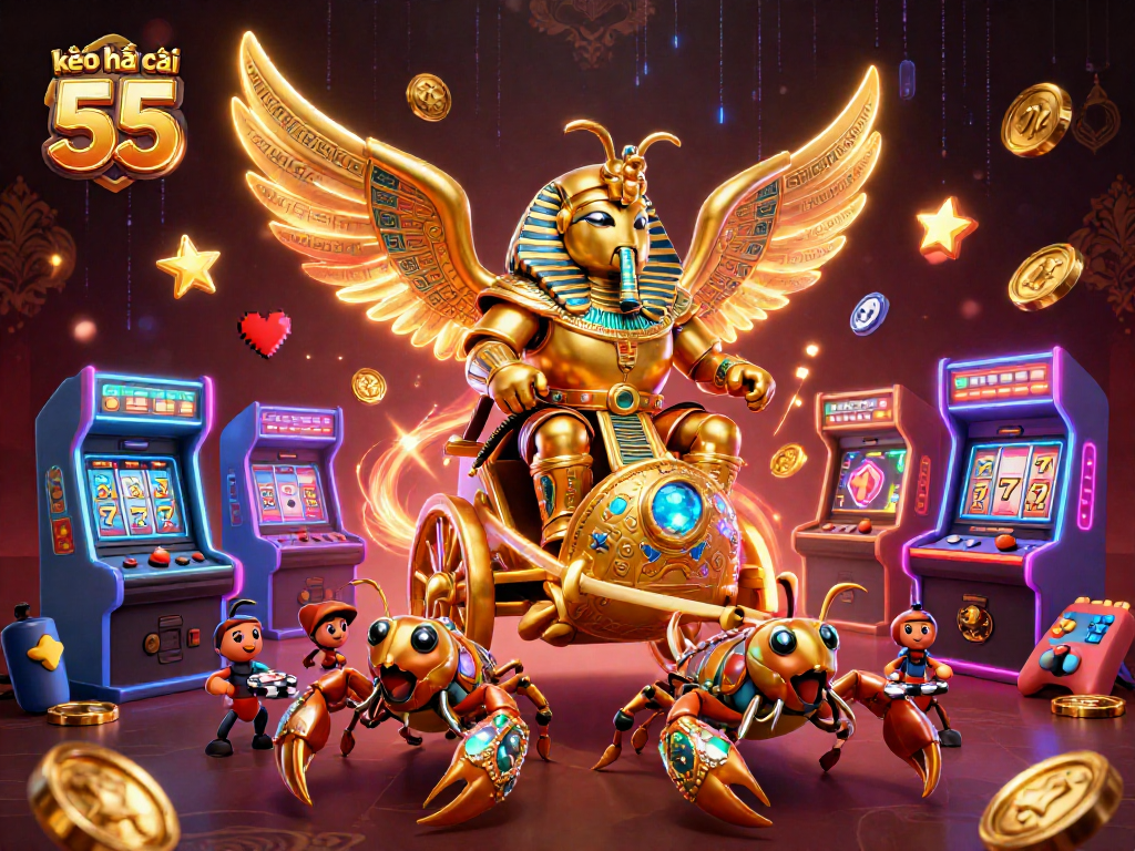 Experience thrilling wins with kèo nhà cái 55 in this vibrant casino scene filled with rich game elements.