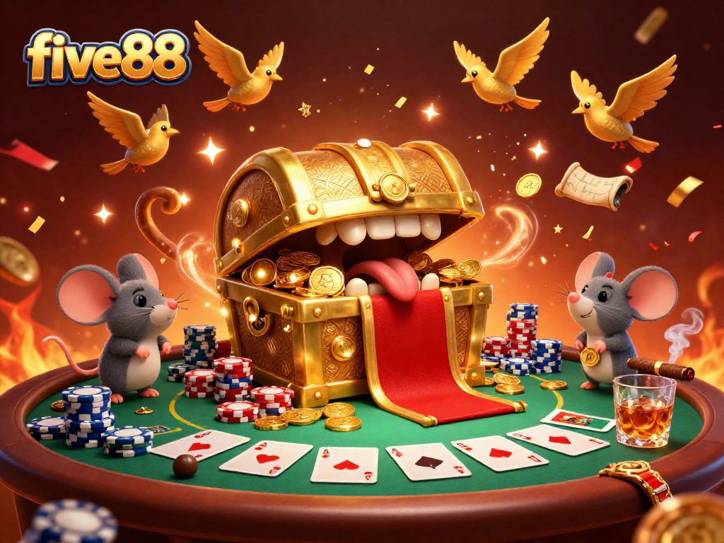 Engage in thrilling gaming adventures at five88 with rich visuals and dynamic casino elements.