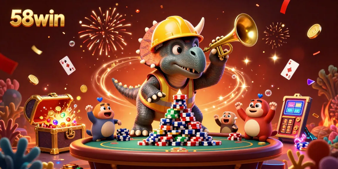 Experience thrilling gameplay with 58win in a vibrant casino setting filled with action.
