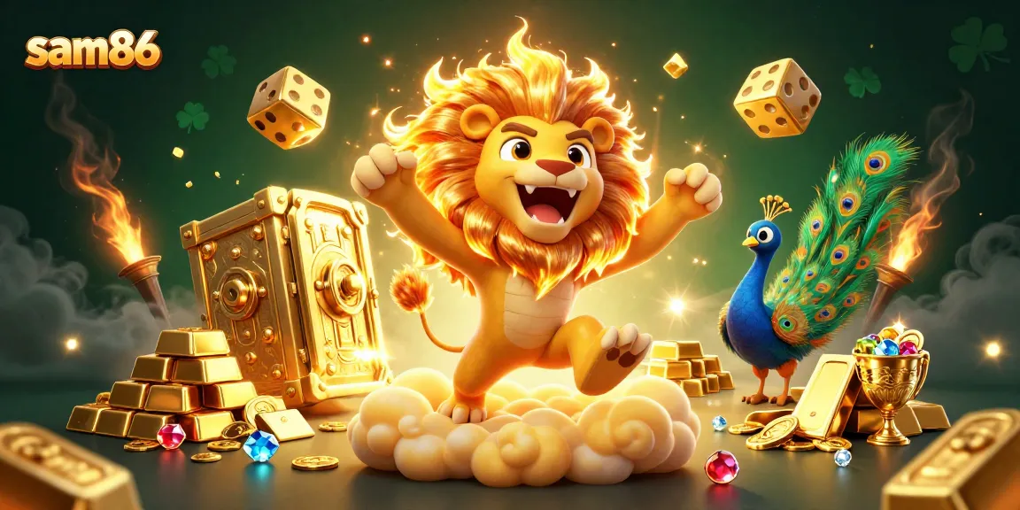 Engage in thrilling adventures at sam86 casino, where the sun lion reigns over a dazzling treasure vault.