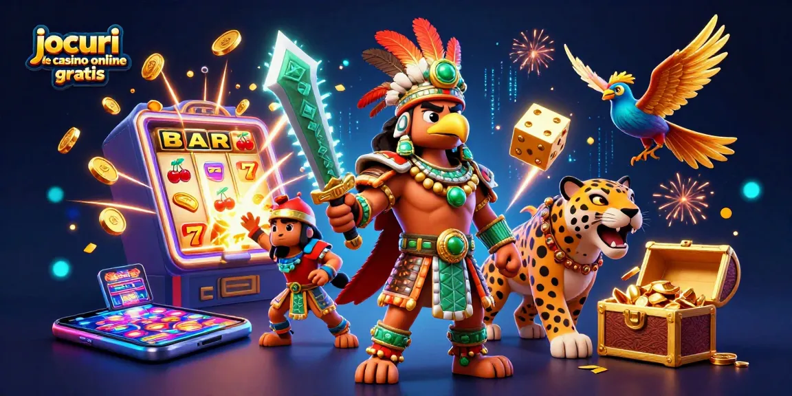 Joacă jocuri de casino online gratis cu o selecție vibrantă și simboluri captivante, incluzând păcănele spectaculoase.
