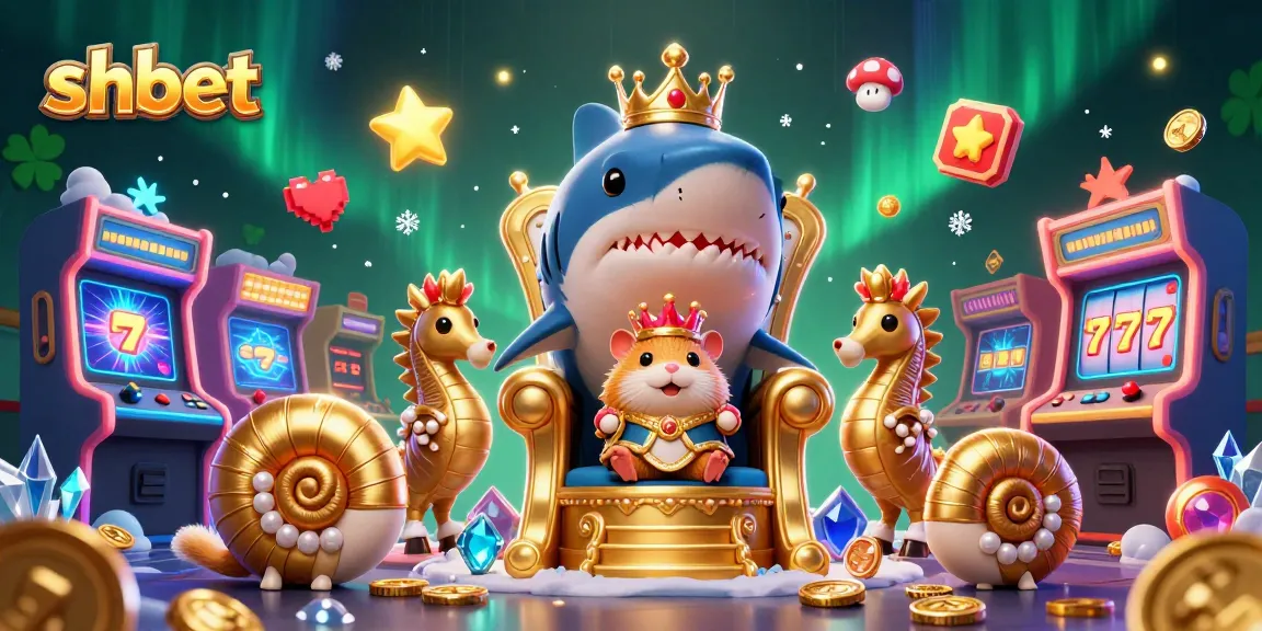 Experience shbet's ultimate gaming adventure with a fierce hamster king surrounded by exciting casino elements.