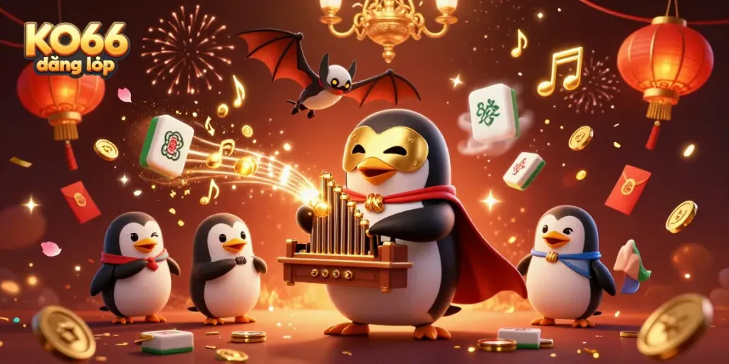 Engage with KO66 đăng nhập, featuring a vibrant casino scene with dynamic characters and immersive elements.