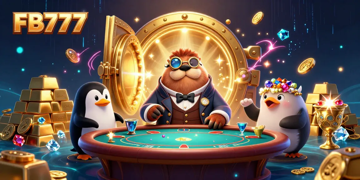 Win big at FB777 with immersive underwater poker played by whimsical characters.