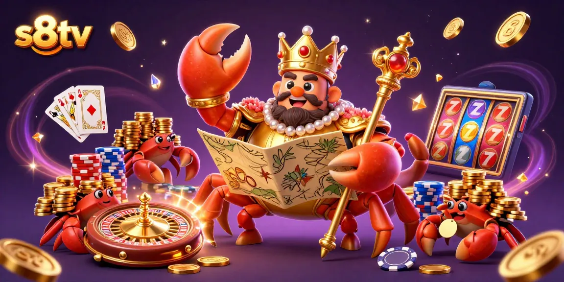 Experience thrilling gameplay at s8tv with vibrant casino elements and golden prizes.
