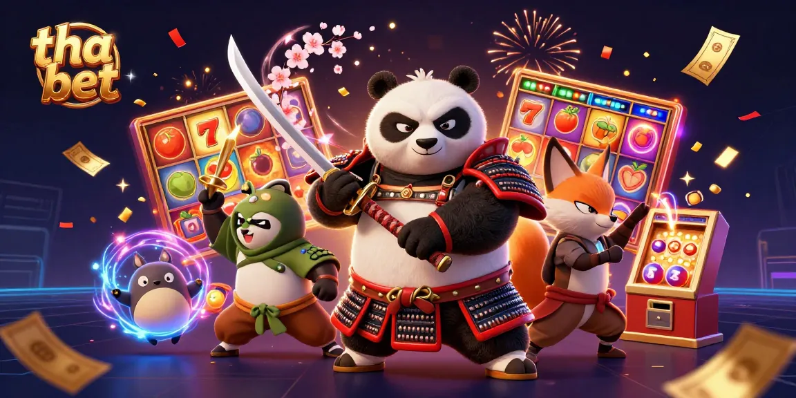 Experience thrilling gameplay at tha bet with captivating slot symbols and vibrant 3D characters.