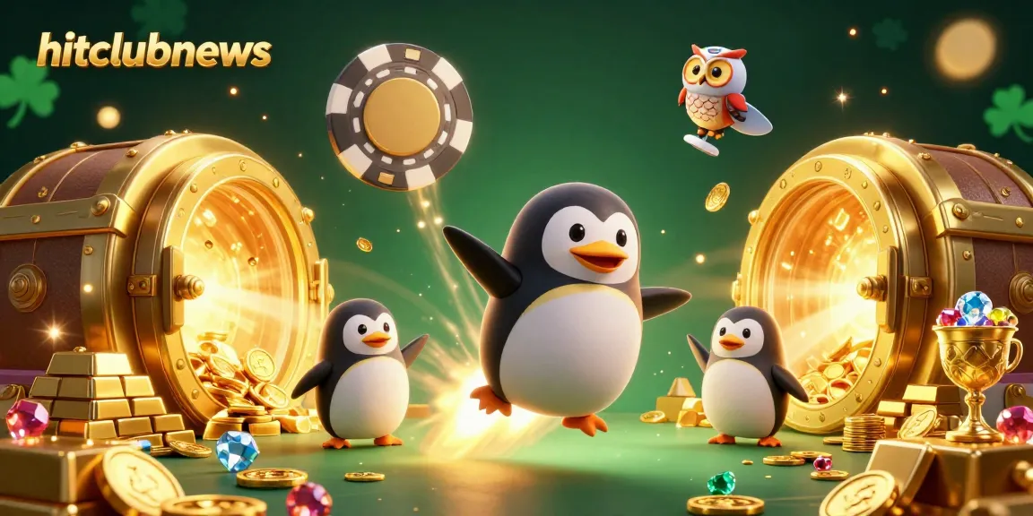 Experience big wins with hitclubnews as the golden penguin blasts towards a dazzling casino.