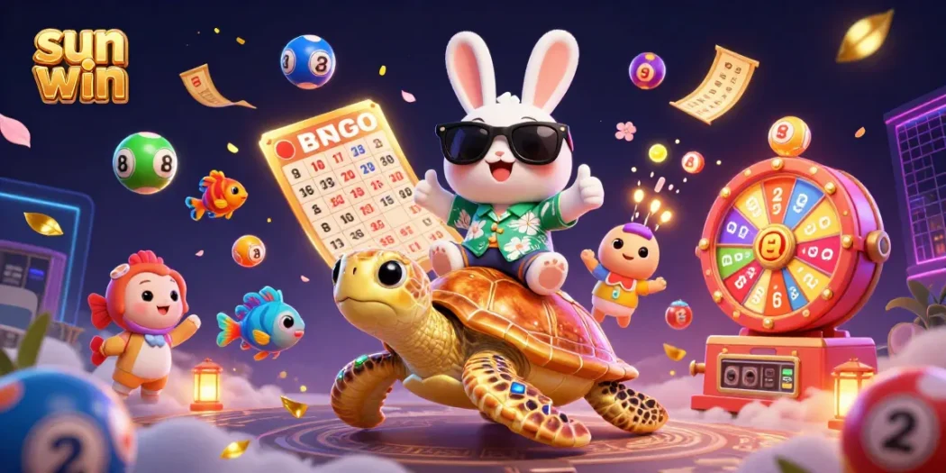 Play the exciting games at sun win with colorful elements and lucky rabbit bringing fortune.